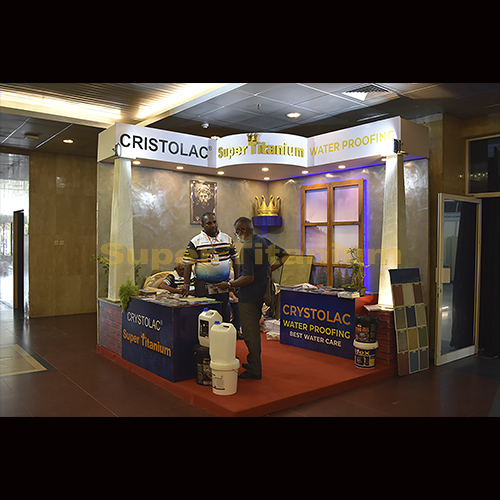Crystolac super Titanium stall at Construct 2023 Exhibition-BMICH photo